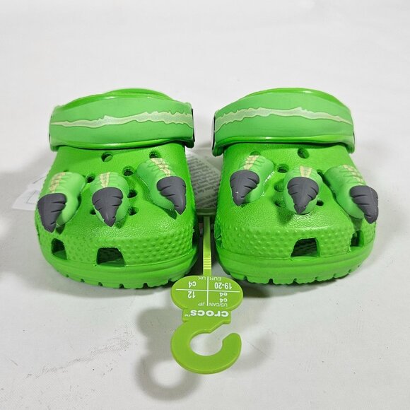 Crocs Classic I Am Dinosaur Clog Green Child Size C4 Toddler 2-3 Years Halloween - Picture 4 of 10
